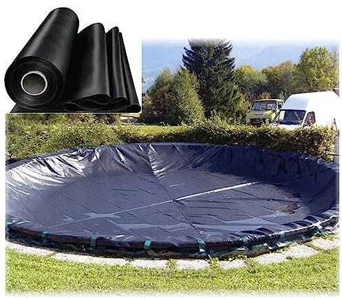 Grande telo per laghetto da 4 x 8 m, resistente, per giardino, piscina, fontana paesaggistica e membrana migliorata, impermeabile, per uso esterno