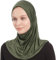 Amira Hijab Kopftuch Damen Muslimisch - Khaki Instant Kopftuch - Ready To Wear Schal - One Piece Amira Hijab Schal - Kopftücher Für Damen - Moderne Islamische Hidzab Kopftücher (Khaki)