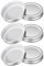Mason Jar Lids, 6 Pcs - Tinplate Canning Lids Regular Mouth Leak Proof Fits Storage Jars (Silver)