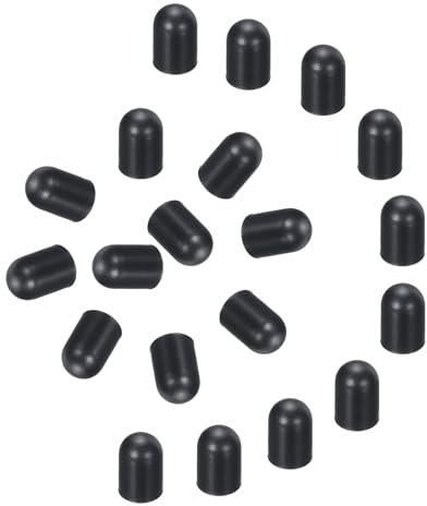 QUARKZMAN 40Pcs Embout Stylet de Remplacement 4.5mm Embout Stylets Capacitifs Conducteurs pour Écran Tactile, Embouts en Caoutchouc de Silicone, Noir