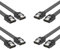 Daniko 4x SATA Kabel Schwarz 50cm SATA III 3 6 Gbit/s 0,5m SSD Festplatte HDD