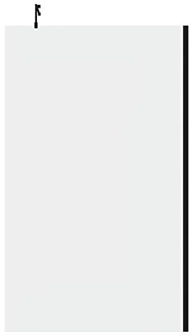 Wholesale Domestic Colore 10mm Clear Glass Matt Black 2000mm x 1200mm Walk In Shower Screen including Wall Channel and Support Bar