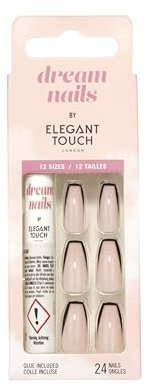 Elegant Touch Dream Nails - Black French