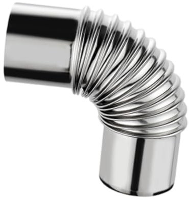 harayaa Gas Elbow Vent Pipe Connector Duct Sturdy Gas Boiler Accessory