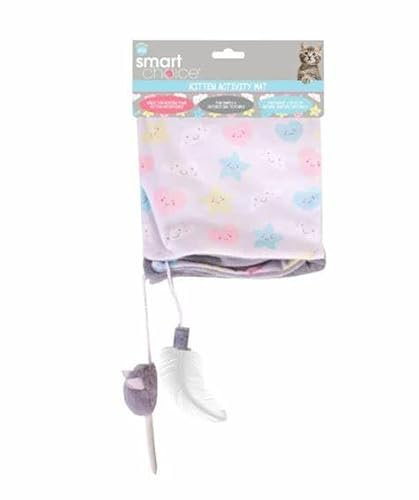 Smart Choice Crinkle Kitten Play Mat With Plush Mouse