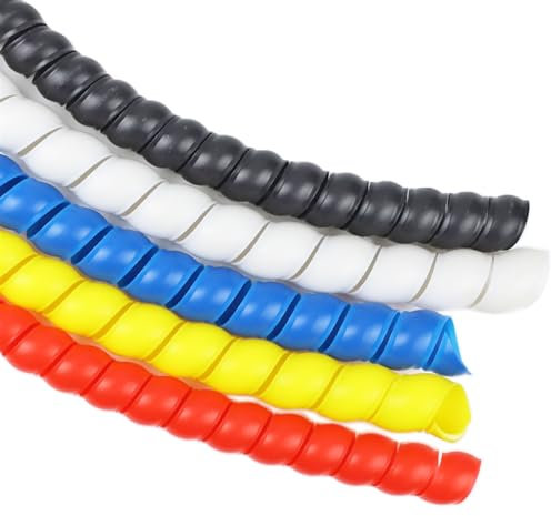 FBANULPEX Gaines de Protection des câbles Diamètre du Tube, Fil Chauffant, Manchon de Tuyau, Manchons de câble(Black,8mm Inside Diameter)