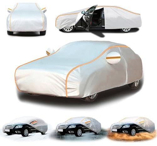 Autoabdeckung Outdoor Für Nissan Micra 1998-2023,Auto Abdeckplane Wasserdicht,Autogarage Abdeckung,Autoplane Atmungsaktiv,Winddicht UV Schutz juj1274t