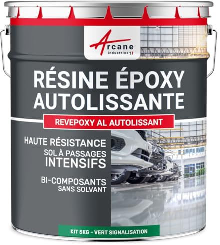 Resina Epossidica Autolivellante per Pavimenti - REVEPOXY - 148 - Verde segnaletica - RAL 6024 - ARCANE INDUSTRIES