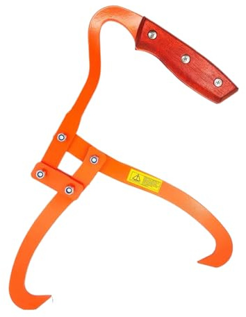 Pince pour soulever des bûches de bois, pince en métal robuste – Pince pour bûches d'arbre – Pour cheminée, camping, manutention, levage, transport, sylviculture, travail du bois