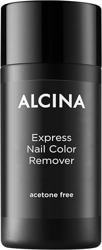 ALCINA Express Nail Color Remover - 125 ml - acetonfreier Nagellackentferner - schnelle & mühelose Reinigung ohne Rückstände - pflegende Formel schützt Nägel vor Austrocknen - sanft & zuverlässig