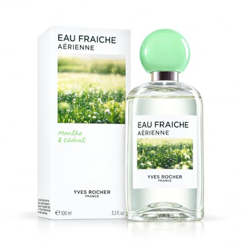 Yves Rocher Eau Fraîche Aérienne - Menthe & Zedrat - 100 ml | Frischer, zitrusgrüner Damenduft - Minze & Zedrat - Vegan, 98% natürliche Inhaltsstoffe