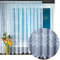 Gardine Jacquard Universalband Spitzenoptik Vorhang Blumenmuster weiß, Auswahl: 500 x 175 cm, Design: Philomena