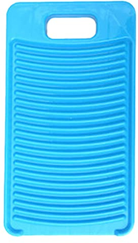 MZD Plastic Mini Washboard Washing Board for Kids Shirts Clean Laundry Lime (Blue)