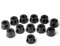 12pcs 21x12mm Bumpers Pads Rubber Feet-Black Color
