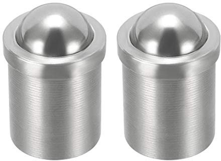 sourcing map Door Cabinet Closet Drawer 12mm Dia Stainless Steel Ball Catch Latch Catcher 2Pcs