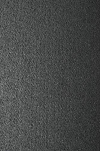 Netuno 10x Tonkarton Schwarz einseitig strukturiert DIN A4 210x 297 mm 220g Prisma Nero Strukturkarton farbig Karten-Karton mit Struktur bunt Foto-Karton mit Prägung A4