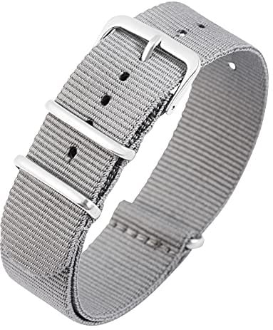 Excellanc-Uhrenarmband Ersatz Textil Dornschließe Breite 14-22 mm (Stegbreite: 14 mm, grau)