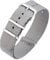 Excellanc-Uhrenarmband Ersatz Textil Dornschließe Breite 14-22 mm (Stegbreite: 14 mm, grau)