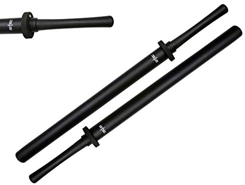S-TEC Lot d'épées d'entraînement rembourrées en mousse avec poignée en ABS et noyau en PVC Noir 88,9 cm