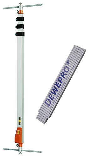 NEDO® Auto-mEssfix - von 950mm bis 3260mm - zum Überprüfen und Nachmessen deformierter oder bereits gerichteter Kfz-Karosserien - inkl. einem DEWEPRO Zollstock 2m