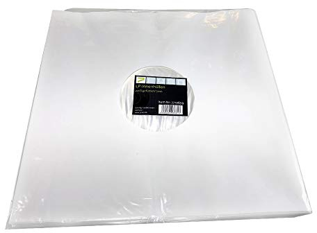 12 Schallplatten Innenhülle weiß gefüttert (50 Stück Pack)