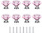 Concisea 8 Stück 30 mm Diamant Kristall Moebelknopf,Schrank Knöpfe Kristall Mit Schrauben,für Küche, Büro, Bad-, Wohn-, Schlaf-, Kinderzimmer.(Pink)