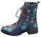 Stivali Donna Boot Bikers Boots Stivaletti Stivali Donna Moda Casual Tacchi Quadrati Scarpe Lunghe alla Caviglia (41,Blu)