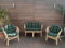 Mayaadi-Home Gartenbankauflagen 6 teiliges Sitzkissen-Set Sitzpolster für Gartengarnitur Set Steve JCG1 (Khaki, Polyester)
