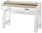 Stella Trading JASMIN Sekretär Schreibtisch in Pinie hell, Artisan Eiche Optik - Bürotisch mit Schubladen und ausziehbarer Tischplatte - Landhausstil Büromöbel Komplettset - 120 x 84 x 53 cm (B/H/T)