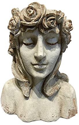 HTI living Pflanzgefäß Apollon Büste Aphrodite Pflanzkübel Gartendeko Antike