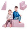 MAMOI® Softbausteine Baby | Schaumstoffbausteine Spielbausteine | Schaumspielset | Schaumspielblöcke | Schaumblöcke Kinder | Baby Spielplatz | Made in EU (Hellgrau)