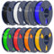 SUNLU 3D Printer PLA+ Filament Bundle, Muticolor PLA Plus Filament 1.75mm, 250g Each Spool, Total 2KG, Individually Vacuum Packed, 8 Packs, Black+White+Grey+Blue+Green+Red+Orange+Pure Yellow
