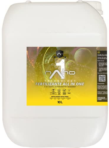 Nano 1 Fertilizante All in One para Crecimiento y Prefloración 10L (N+P+K+Ca+Mg y Micronutrientes) Todo en 1