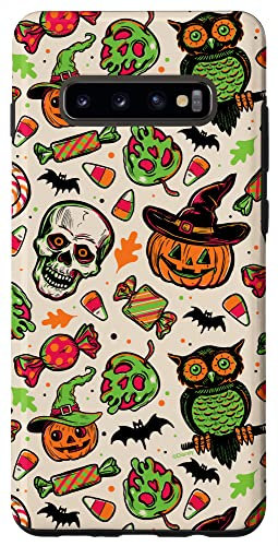 Galaxy S10+ Disney 100 Halloween Icon Stickers Print D100 Case