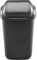 Home Centre Flip Top 30L Classic Plastic Waste Bin Kitchen Office School Work Recycling Disposable Trash Dispenser Household Recyclable Rubbish Bin Easy Cleaning Graphite