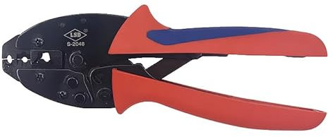 Spark Plug Wires Crimper S-2048 Ratchet Crimp Tool for Crimping and Stripping Spark Plug Hand Wire Crimping Tool plier