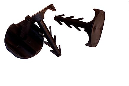 HoWaTech Fußbodenheizung Niederhalte Befestigung Dübel Klammern Einrohr Doppelrohr 8mm, Stückzahl:100 Stück