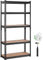VEVOR Scaffale per Carico Pesante da Garage Officina Cantina 5 Ripiani in Metallo Carico Totale Massima 907,2kg, Scaffale in Metallo Altezza Ripiano Regolabile 75 x 30 x 152 cm, Scaffale per Magazzino