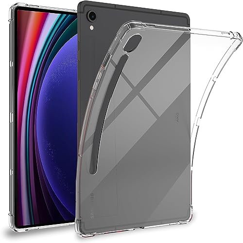 Miimall Klar Hülle Kompatibel Mit Samsung Galaxy Tab S9 11 - Flexibler TPU Schutz Case, Stoßfest Kratzfest Ultradünn Transparent Schutzhülle für Galaxy Tab S9 11 Zoll 2023