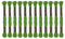 sourcing map 12 Stränge Stickgarn à 8m aus ägyptischer langfaseriger Baumwolle für Stickprojekte und Armbänder, grün