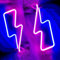 2Stück blaues Blitz Neonschild für Wanddekoration batterie oder USBbetrieben Neonlicht für Kinderzimmerdekoration blitzende LED Neonschilder für Spielzimmer Schlafzimmer Bar Geschenke für Freunde