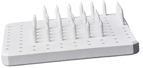 STOBOK 60st Ofenmatte Tonbolzen Ofenkegelnägel Töpferwerkzeug Ofenmöbel Keramik-brennhalter Keramische Brennwerkzeuge Brennofen Für Tongefäße Aluminiumoxid Weiß Halterung Glas