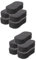 Milisten 10 Pièces épurateur éponge nettoyer les gommes lingettes de bain outils de bain de cheval Animaux langue jouet lingettes de nettoyage éponge de nettoyage brosse à cheval Black