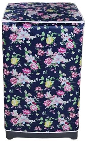 Waschmaschinenabdeckung Wasserdichte Waschmaschinen-Trockner-Abdeckung, Sonnenschutz, Reisepasshülle, beschichtete silberne Schutzhülle, mit Reißverschluss, Rolle, staubdicht für Die Meisten Waschmasc