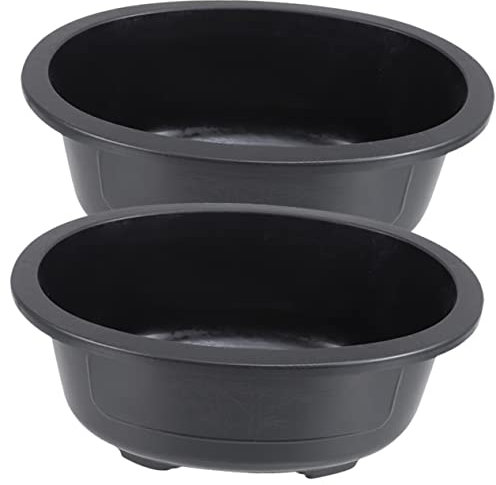 CAXUSD Maceta Grande Ovalada para Flores y Plantas Ideal para Bonsái Decorativa Plástica Agujeros De Drenaje