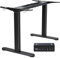 BONTEC Scrivania Elettrica Dual Motore Regolabile in Altezza, Telaio Scrivania da Ufficio per Piani da 72 cm a 120 cm, Capacità 100 kg, Controller con Memoria, Scrivania Gaming, Nero
