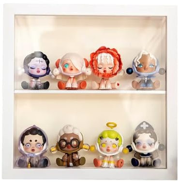 Handgefertigte Aufbewahrung, Bilderrahmen, Blindbox-Aufbewahrung, Präsentationsständer, kleine Statue an der Wand montiert, transparente Puppe, Figuren-Präsentationsbox, Bilderrahmen-Schrank, Hintergr