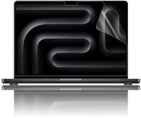 Displayschutzfolie für MacBook Pro 14 Zoll (35,6 cm) M4 Chip A3112 A3185 A3401, mattiert, kratzfest, 5H Härte, Filter, Laptop-Schutz-Zubehör (für Pro 14 Zoll), 2 Stück
