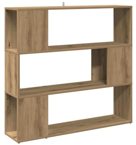 vidaXL Bücherregal/Raumteiler Artisan-Eiche 100x24x94 cm