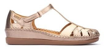 Pikolinos Cadaques Halboffene Schuhe Damen | Leder | Silber